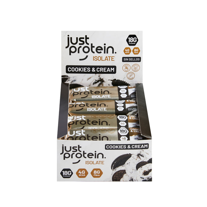 Barra proteína Cookies and Cream 50g (12 UN) - Just Protein
