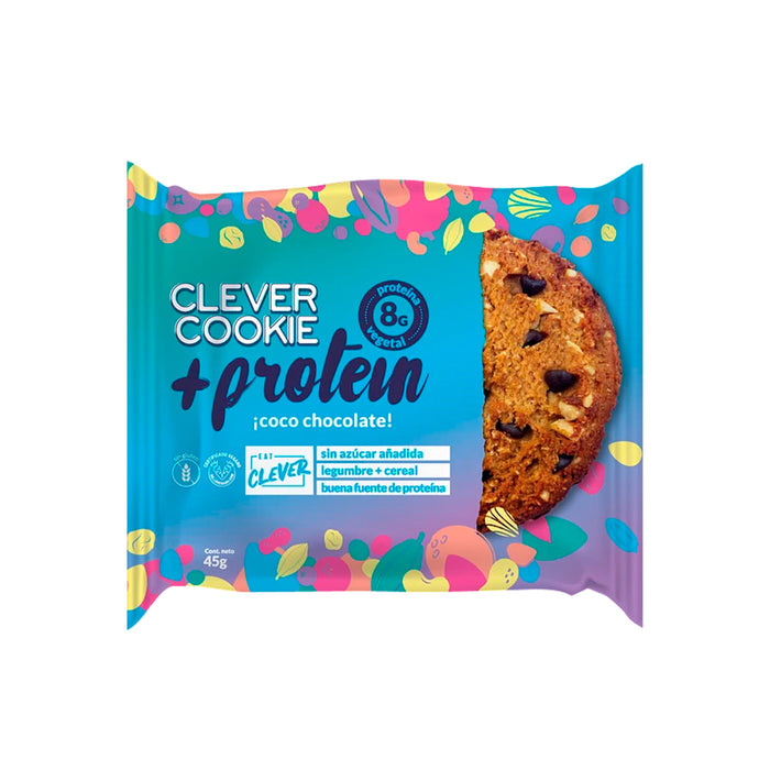 Clever Cookie + Protein Coco Chocolate 45 g (1 un) - Eat Clever