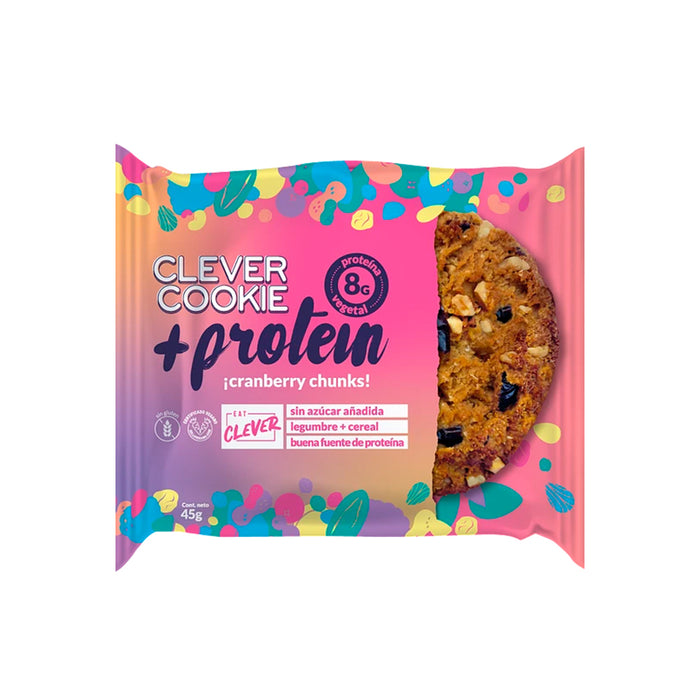 Clever Cookie + Protein Cranberry Chunks 45 g (1 un) - Eat Clever