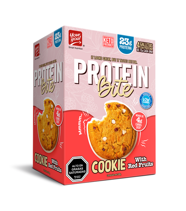 Protein Bite Cookie With Red Fruits (4 Un) - Your Goal