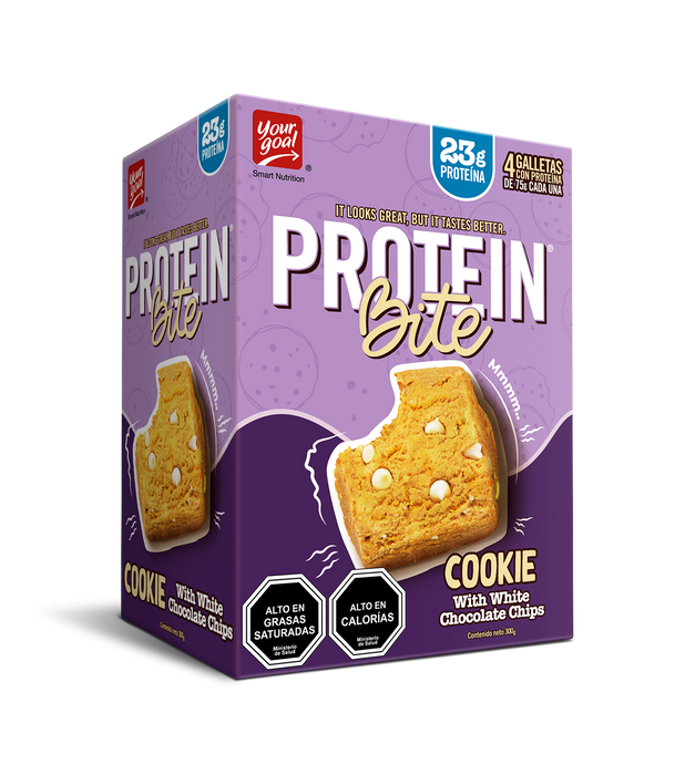 Protein Bite Cookie With White Chocolate Chips (4 Un) - Your Goal