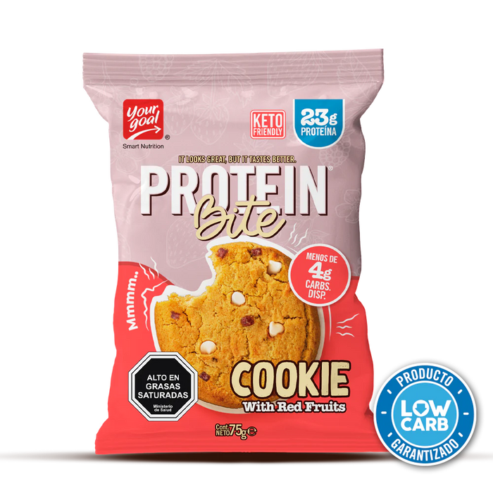 1 Un Protein Bite Cookie With Red Fruits 75gr - Your Goal