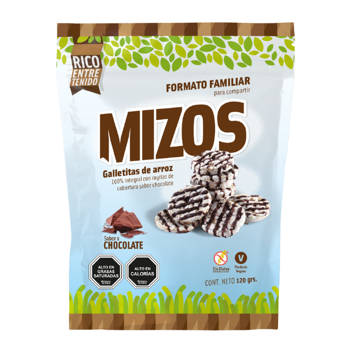 Galletas de Arroz Chocolate 120 g - Mizos