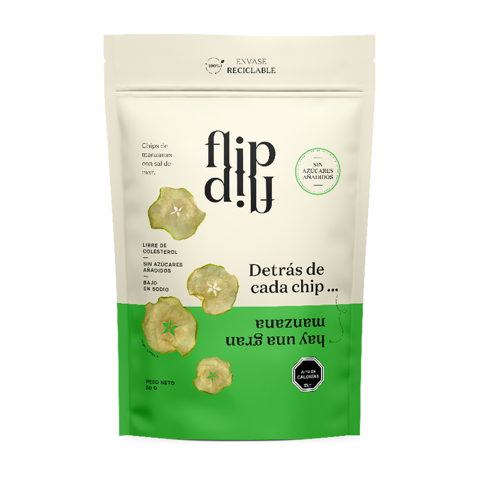 Chips de Manzana con Sal de Mar 30 g - Flip