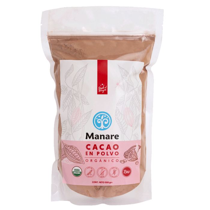 Cacao en Polvo Orgánico 500 g - Manare