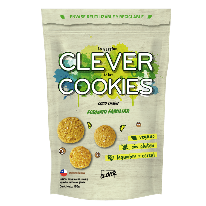 Clever Cookies Coco Limón 150 g - Eat Clever