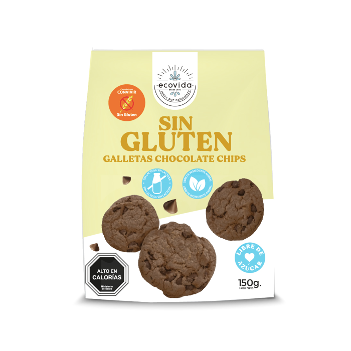 Galletas Sin Gluten Choco Chips 150 g - Ecovida