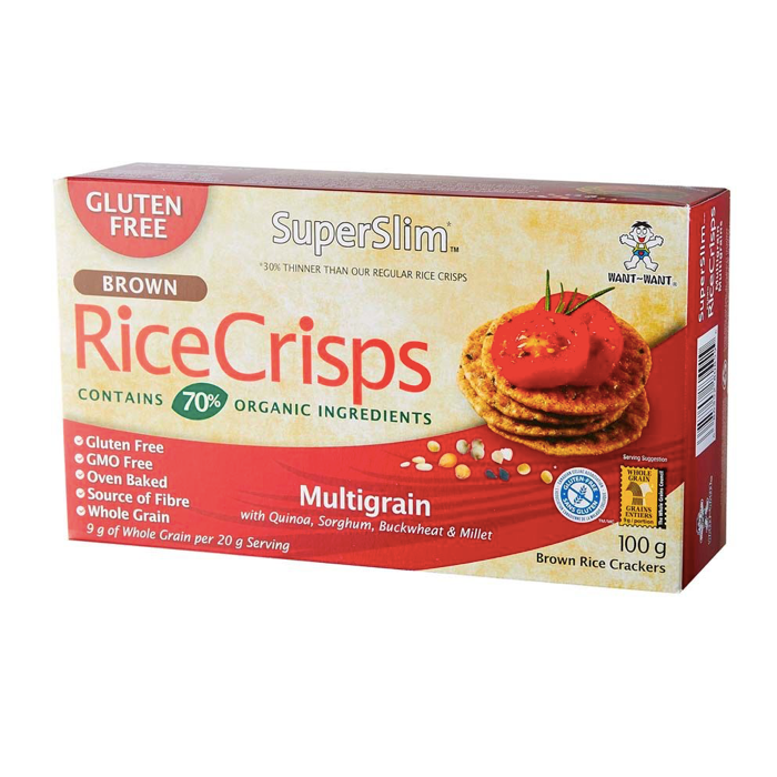 Rice Crisps Multigrano 100 g - Super Slim