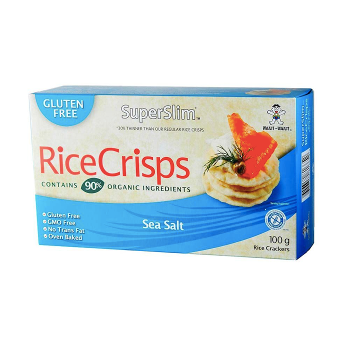 Rice Crisps Sal de Mar 100 g - Super Slim