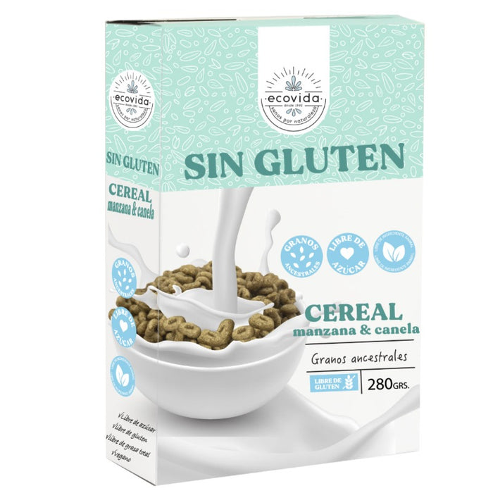Cereal Manzana Canela Sin Gluten 280 g - Ecovida