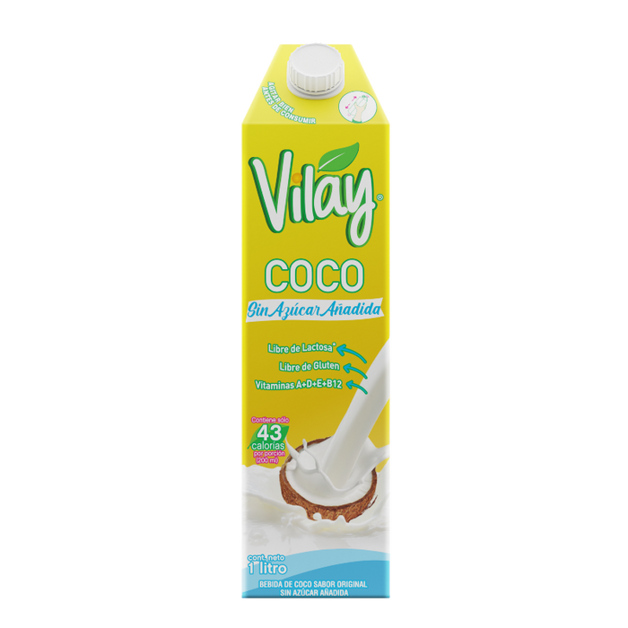 Bebida de Coco Original Sin Azúcar Añadida 1000 ml - Vitay