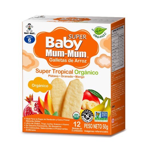 Babymum-mum super tropical - banana-pomegranate-mango 50grs Default Title