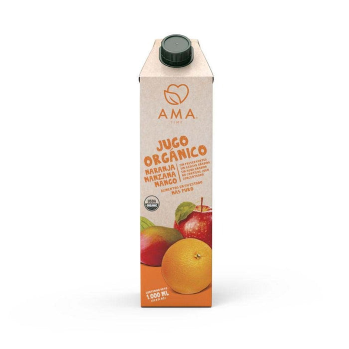 Jugo Naranja Manzana Mango Orgánico 1000 ml - AMA