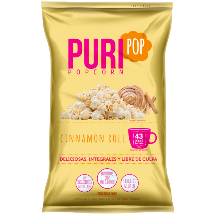 Popcorn Cinnamon Roll 25 g - Puripop